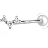 Zirkon helix piercing i sølv